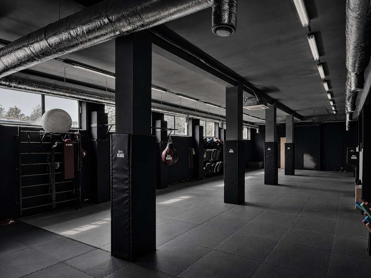 Sala treningowa, 200 m² maty